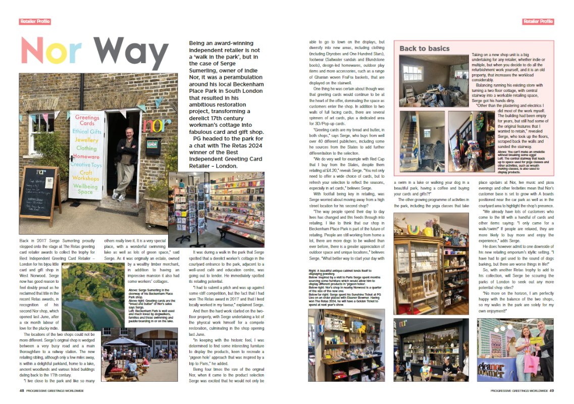 PG Retailer profile on #NorGifts <a href="/norstore/">Norgifts</a> 
#independentretailer #cardsandgifts #SouthLondon #BeckenhamPalacePark #winnerRetas2024 #BestIndependentGreetingCardRetailerLondon 
bit.ly/3W7wJWf