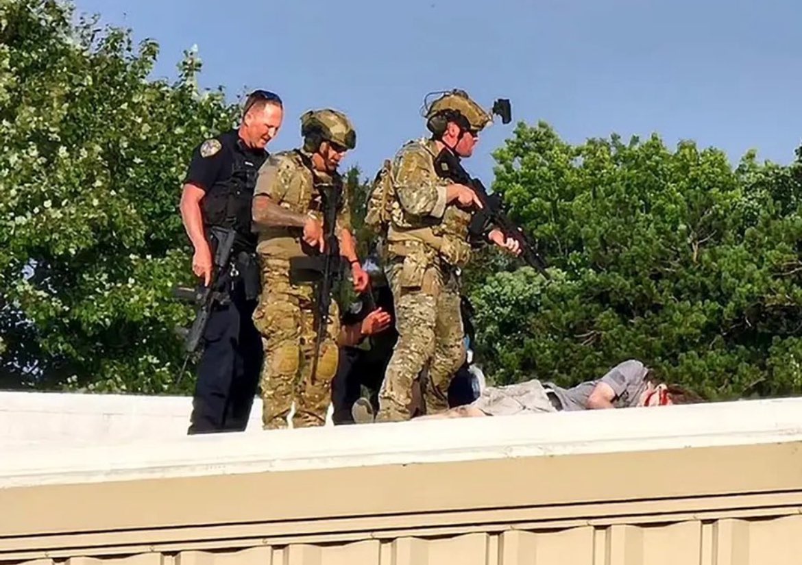 So the roof was to dangerous to put Secret Service on before the assassination attempt, but not to dangerous to on after the assassination attempt?