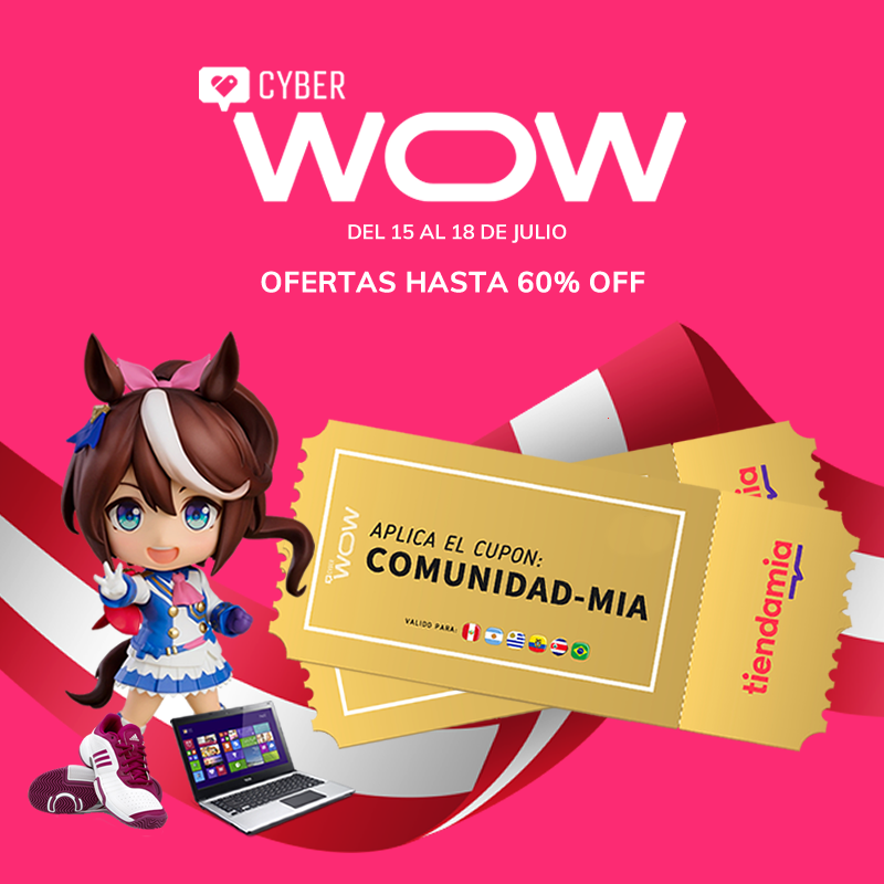 CuponTiendaMia's tweet image. 🇵🇪  ¡Llegó la hora del #CyberWOW en Tiendamia Perú!

💥 Ofertas de locura en casacas, perfumería, calzado, laptops, juguetes y tecnología hasta un 60% OFF.

🎁 Aplicá el cupón: COMUNIDAD-MIA y obtén el mejor descuento.

👉 tiendamia.com/pe/cyberwow

#CyberWow2024 #TiendamiaPeru