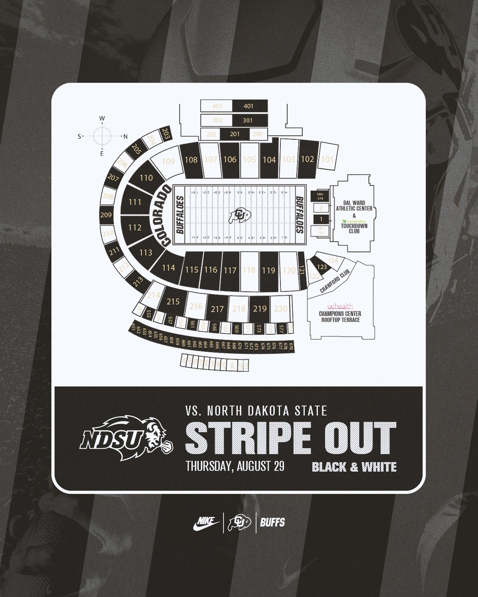 CUBuffsFootball's tweet photo. August 29. Stripe out. ⬛️⬜️

🔗: https://t.co/wegXD6N9T8 https://t.co/nkamRy10F3