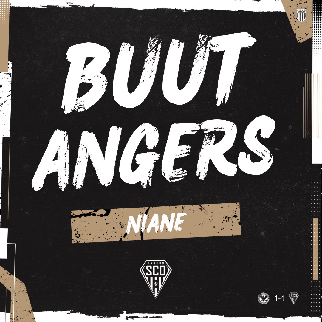 IncroyableSCO's tweet photo. ⏱️ 14’ : BUUT !!! ⚫️⚪️
⚽️ Ibrahima Niane égalise pour Angers SCO
#VCSCO 1-1 https://t.co/z4u7yVrjgc