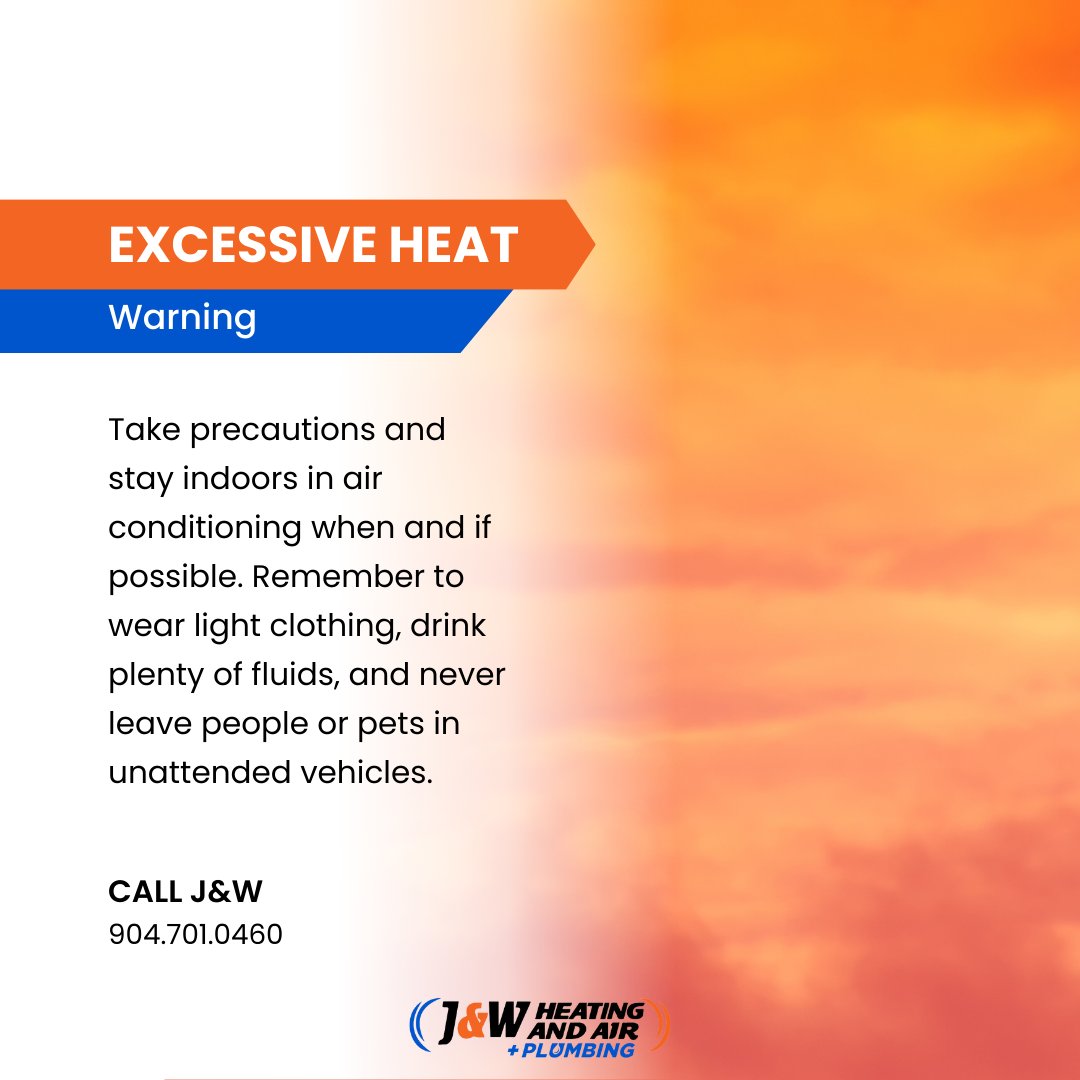 jw_jax's tweet photo. It's heating up this week! Can your system keep up? If it's struggling, call the orange and blue crew.  🧡 💙

⏱: On-Call, Holiday &amp; Weekend Service
📱: 904.701.0460

#JandWHeatingandAir #CoolJax #RightHereRightNow #JWJax #HVACJax #Jacksonville #Plumbing  #ACNearMe https://t.co/bTJmM19kfE