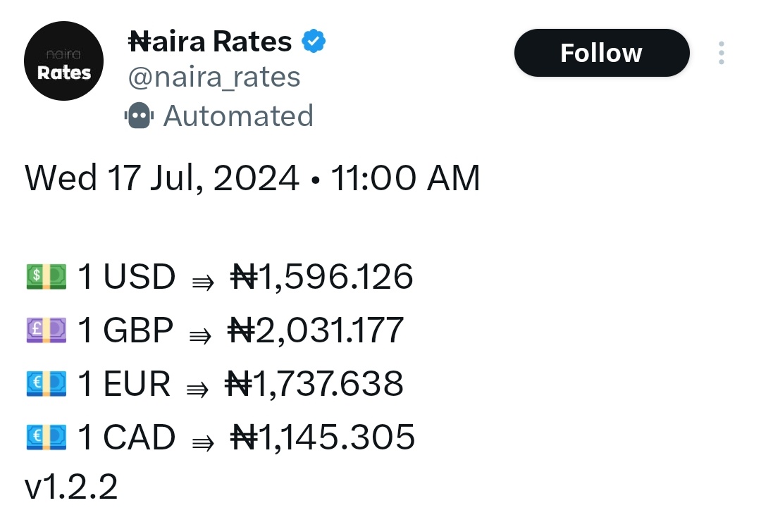 Gunner4romOrua's tweet photo. Oh Naira my Naira,
The Nigerian Naira has experienced a significant devaluation against major currencies, including the US Dollar, British Pound, Euro, and Canadian Dollar, as of July 17, 2024.
This devaluation has led to a notable increase in #FakeAlerts and consequently the cost of living, with prices of essential commodities such as petrol, cooking gas, food items, short time, Whocup, side chicks and household goods rising significantly.
The sapa situation has sparked widespread concern and discussion among Nigerians, with many expressing frustration and calling for government intervention to stabilize the currency and address the economic challenges, knowing deep down that this is only a Fisherman Dreaming Out Loud.
A Fisherman is Grateful 🎩