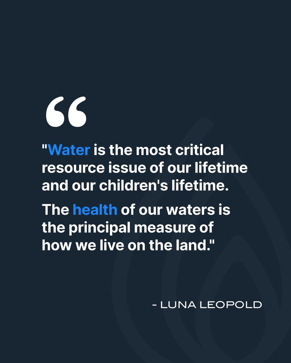 WaterTimer_'s tweet image. This quote by Luna Leopold underscores the critical importance of water in sustaining life and the environment. 

The state of our water bodies is a clear indicator of our environmental practices and their impacts.

watertimer.co

#watertimer #waterisprecious