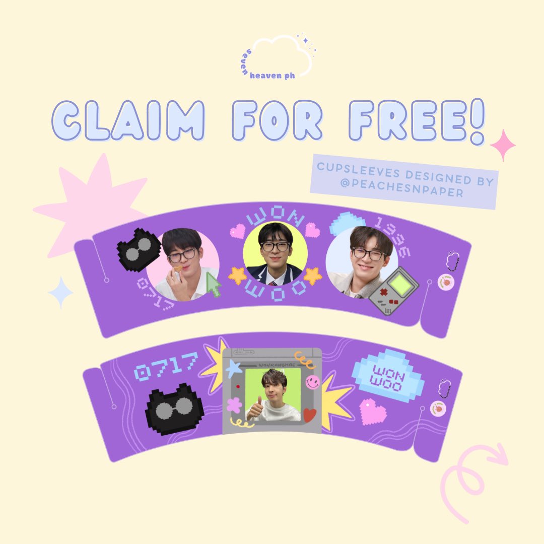 7HeavenPH's tweet photo. Free Wonwoo Cupsleeve Event! 

Come celebrate Wonwoo’s birthday with us 🥳💜

Distributed by @7HeavenPH &amp; designed by @peachesnpaper 🫶🏼

Visit @rkivecafe or @fromhomecafe to claim! 

#sevenheavenph #happywonwooday #wonwoocseph https://t.co/m7Rep7G36m
