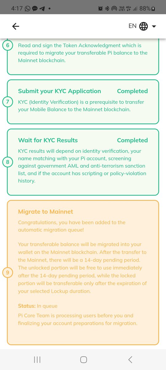 Dami_Psy's tweet photo. @PiCoreTeam My pi has not been migrated to my mainnet https://t.co/qjOSBg6FMj