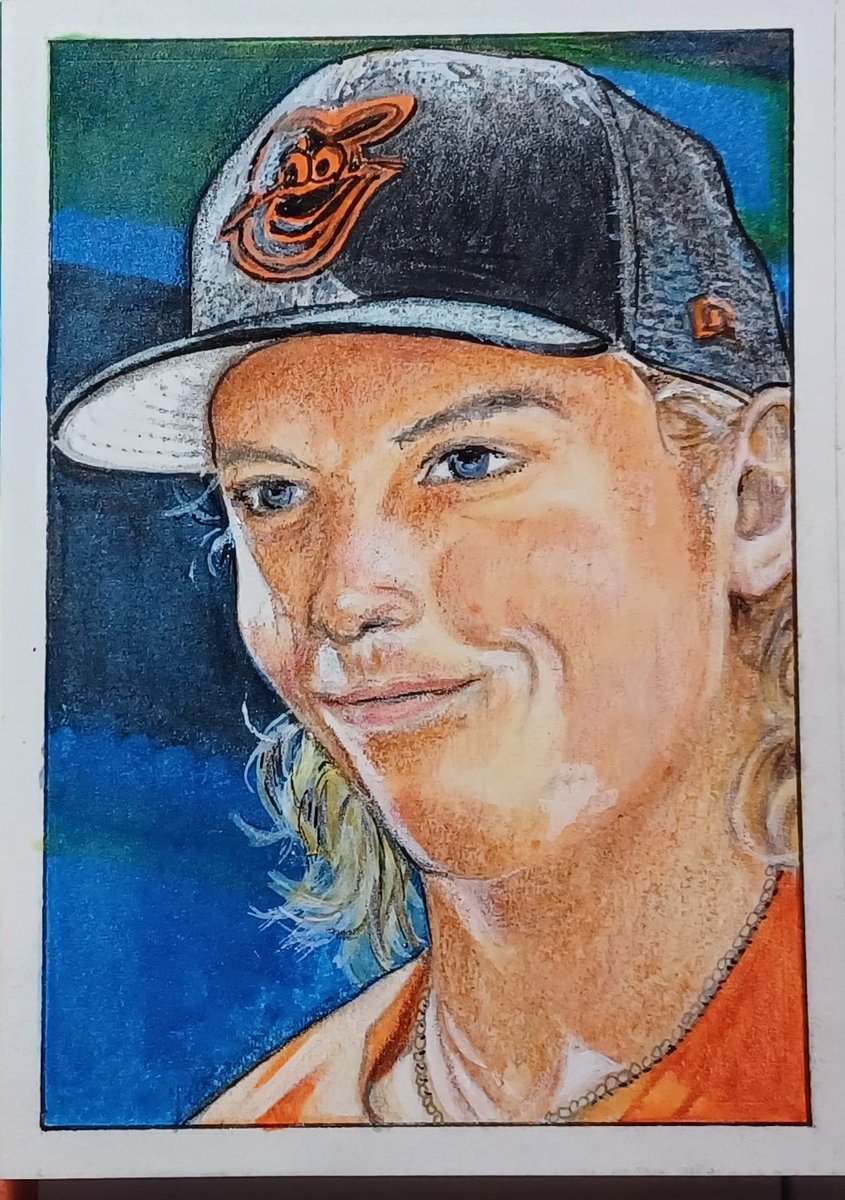 rikkcarl10's tweet photo. Hey Oriole  fans...here's a new one for you. A hand  drawn  1/1 of Jackson Holliday  for your personal collection. #Orioles #sportsart @Topps get it while it's available https://t.co/8OZcIWcW8S