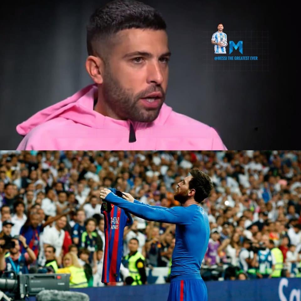 Jordi Alba 🗣️:  "There are few who know the story of Messi, why he lifted the shirt after he scored the goal. We were playing against Real Madrid. During the match, there were chants and insults against Messi. They even described him as disabled and dwarf. Messi did not like it.”