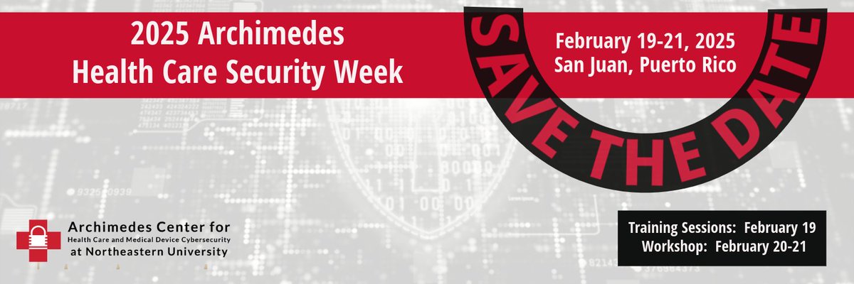 Archimedes Center Health Care & Med Dev Security tweet media