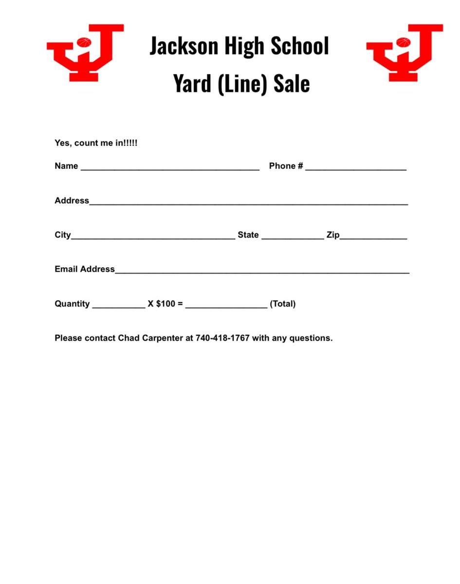 Jackson Ironladies Basketball (@ironladiesbb) on Twitter photo Fundraiser Alert! Spread the word, and buy a yard line! Your support will benefit <a href="/ironmenfb/">Jackson Ironmen Football</a> as well as <a href="/IronladiesBB/">Jackson Ironladies Basketball</a>! And you may win some cash in the process! Fundraiser Alert! Spread the word, and buy a yard line! Your support will benefit <a href="/ironmenfb/">Jackson Ironmen Football</a> as well as <a href="/IronladiesBB/">Jackson Ironladies Basketball</a>! And you may win some cash in the process!
