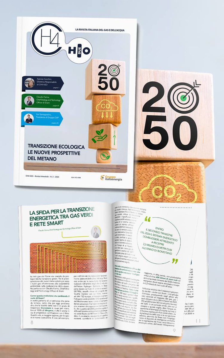 E' on line il nuovo numero di #CH4 #H2O 
Troverai notizie di #idrogeno #biogas #biometano #servizioidricointegrato #reteidrica 
Vedi l'anteprima gratuita