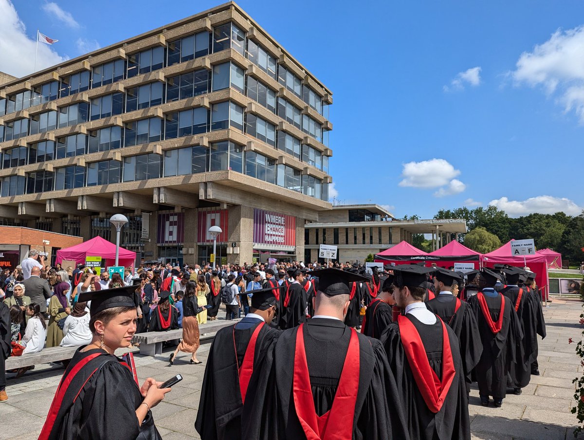 Privileged to join the University of Essex at one of their many graduation ceremonies today. Great atmosphere. Cheers and a few tears at achievement. Unbelievable diversity. Proud of what they do for so many and what they bring to the city.
