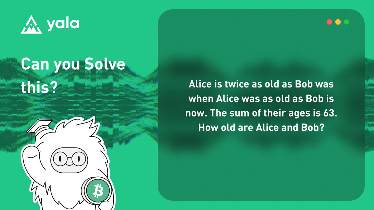 DailyYala's tweet photo. 🧩 **Twitter Puzzle Challenge!** Day 1 🧩

Put your brain to the test and join our daily puzzle fun!

**Rules:**
1. Follow @Yaladaily & @Yalaorg
2. Like, retweet, and comment with your answer.
3. Two winners daily, each winning $5.
4. Winners announced on Twitter and contacted via DM.

Think you’ve got what it takes? Let’s see your answers! 🧠💡 #YalaDailyPuzzle