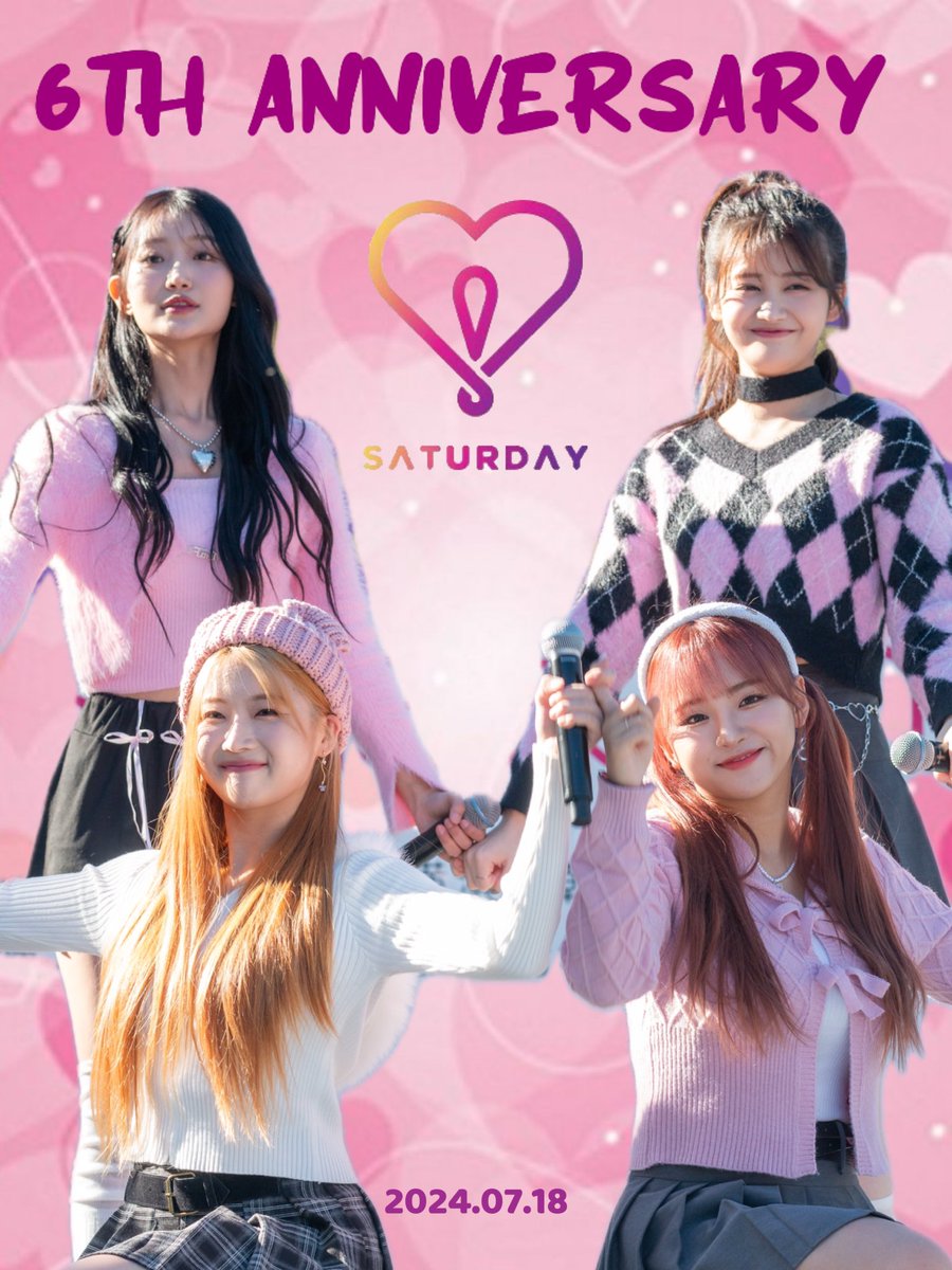 pickles15xxx's tweet image. Saturday 6th Anniv🎉

6주년 축하해요❣️ 
정말로 언제나 고마워요💕
오늘은 일때문에 영통에 참가할 수 없지만 
곧 만날 수 있기를 기대하고 있습니다✨✨

#세러데이 #SATURDAY  #セロデイ
#주연 #Juyeon #ジュヨン
#유키 #Yuki #ユキ
#아연 #Ayeon #アヨン
#민서 #Minseo #ミンソ
@saturday718