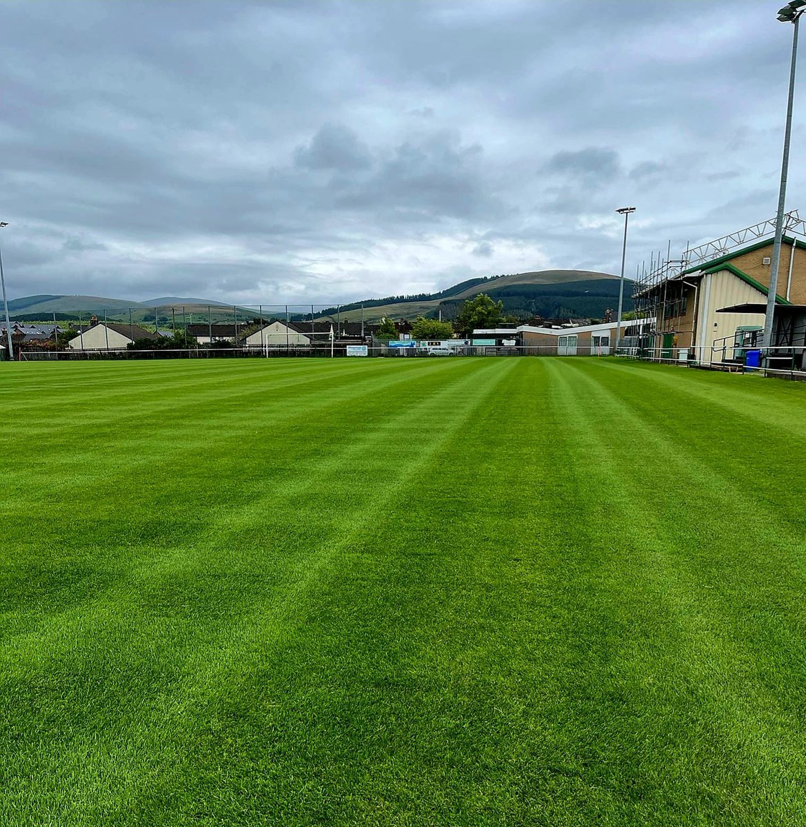 CMCelticFC's tweet photo. Pitch coming on well due to the wet summer. Thanks again to Duncan Ross for the annual renovation. Thanks as always for the advice and support from Dale Frith, Adam Cooper and Craig Lewis. Thanks to those from within the club who have also helped with pitch   preparation. 🍀💚 https://t.co/JbawABBGU6
