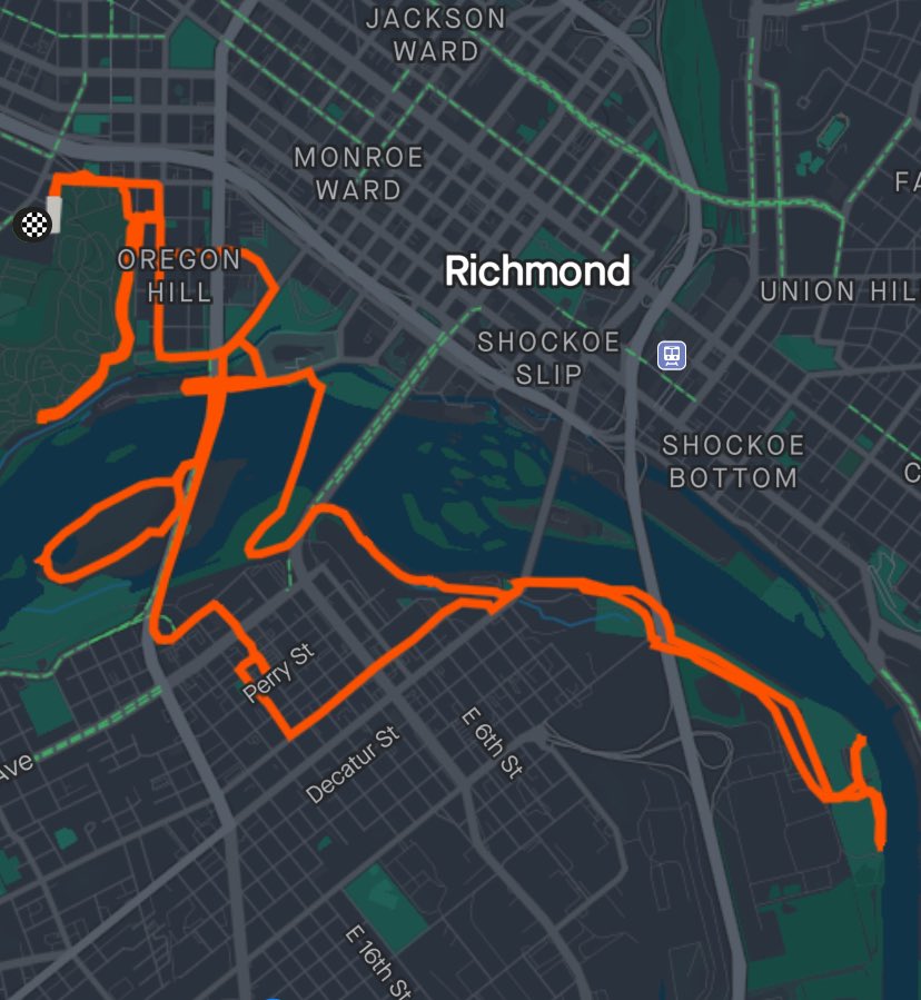 Tomorrow!! Check out some great views of the James River for our July ride. **Note: some obstacles (including the Floodwall stairs), hills, and slight off-roading this month. Please plan accordingly! Can't wait to see you there!

eventbrite.com/e/views-of-the…

strava.app.link/tPLDmqAcjLb