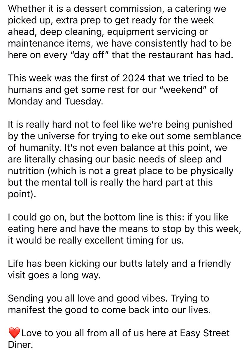 Hate seeing posts like this but I know small businesses are trying their best to survive in today’s economic climate. If you can support local please do so. #Fairview