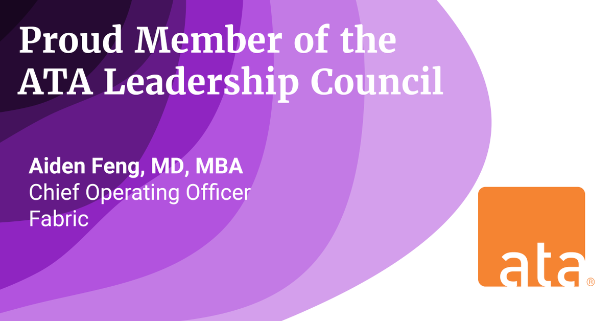 poweredbyfabric's tweet photo. We are excited to share that Fabric Chief Operating Officer Aiden Feng, MD, MBA, has joined the @AmericanTelemed's Leadership Council to identify and expedite solutions to healthcare’s greatest challenges.
https://t.co/7MlcRDK0OC https://t.co/cwCSq34DA6