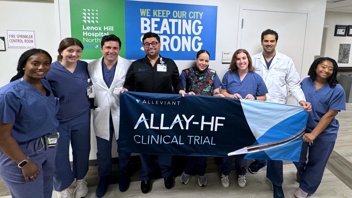 Alleviant Medical (@alleviant) on Twitter photo Congratulations to PI Dr. <a href="/MAlvarezVillela/">Miguel Alvarez Villela</a>, Dr. Arber Kodra, Dr. <a href="/DrCBrennan/">Christina Brennan, MD, MBA, CCRC</a>, Dr. Michael Kim, Dr. Varinder Singh and the research team at <a href="/lenoxhill/">Lenox Hill Hospital</a> on their recent #ALLAYHF randomization!
#atrialshunt #HFpEF #heartfailure #structuralheart #interventionalcardiology Congratulations to PI Dr. <a href="/MAlvarezVillela/">Miguel Alvarez Villela</a>, Dr. Arber Kodra, Dr. <a href="/DrCBrennan/">Christina Brennan, MD, MBA, CCRC</a>, Dr. Michael Kim, Dr. Varinder Singh and the research team at <a href="/lenoxhill/">Lenox Hill Hospital</a> on their recent #ALLAYHF randomization!
#atrialshunt #HFpEF #heartfailure #structuralheart #interventionalcardiology