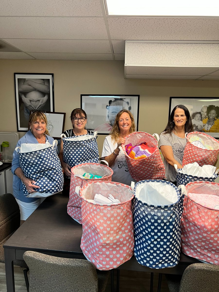 We extend our heartfelt thank you to the Rotary Club of Hallandale Beach for their generous donation of funds and time to help assemble gift baskets for newborn babies. Your support is invaluable and will bring joy and comfort to many families.