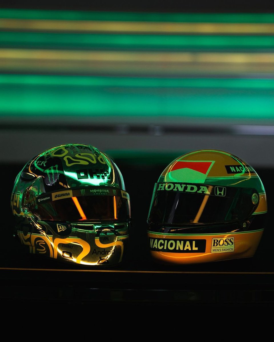 4lndo's tweet photo. lando never misses with his helmets https://t.co/ypyhFNUGgO