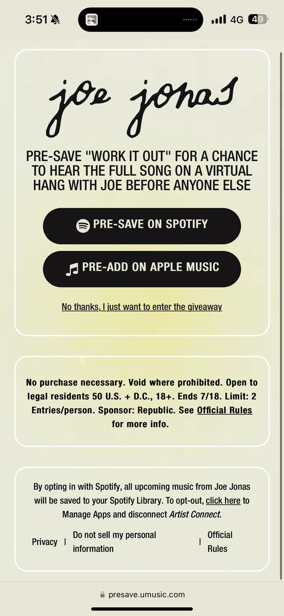 Once again, chances are taken away from a lot of us just because we’re international. This one doesn’t even make sense, as it’s a VIRTUAL hang. 

We love &amp; support you, <a href="/joejonas/">J O E  J O N A S</a>, please find a way to include us on this release as well🙏🏻 

#InternationalFansRights