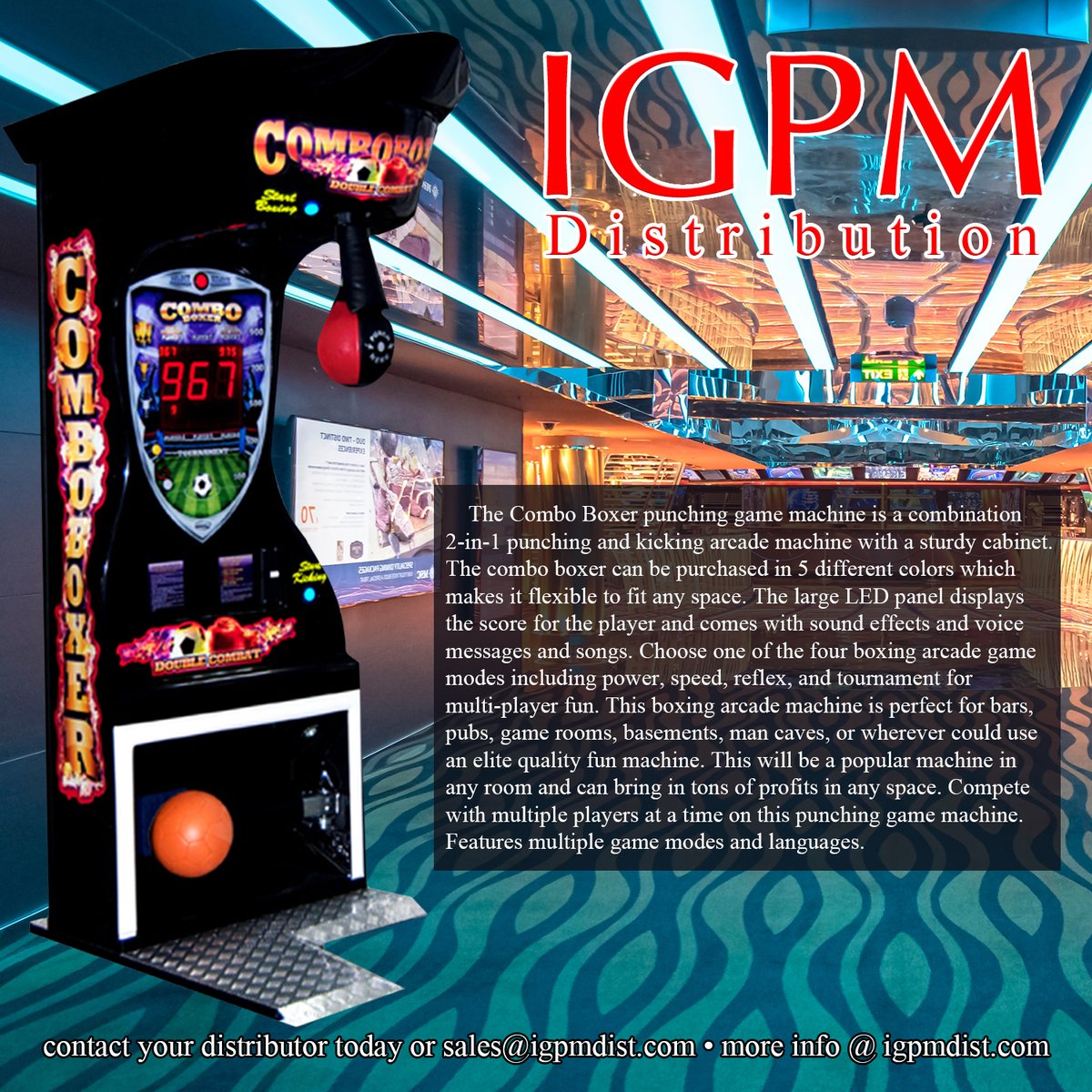 igpmdist39446's tweet image. Boxer Fire!!!!
perfect for indoor and outdoor. Guaranteed Profits!!! Perfect for Bars, Pubs, Game Rooms, Basements, Man Caves, or Patios!!! 
#arcade #vendingmachine #coinmachine
contact your distributor today or sales@igpmdist.com
more info @ igpmdist.com