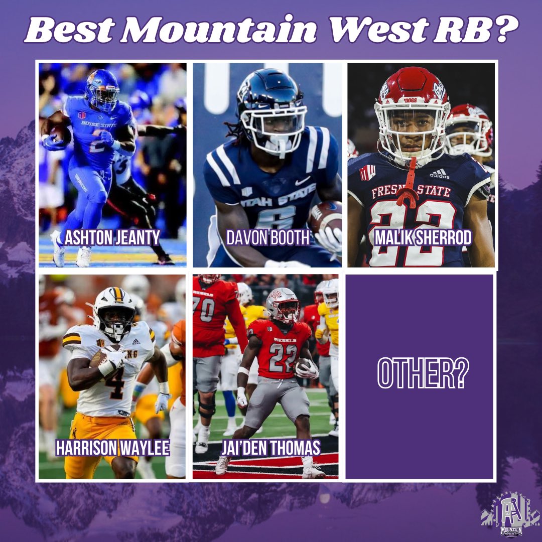 MWCBarstool's tweet photo. Who will be the best RB in the West this season? https://t.co/Cr6EFcxP3w
