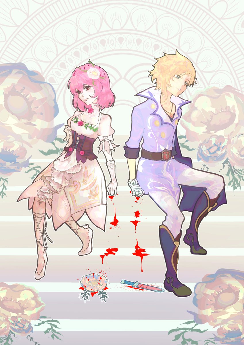Jani @ another site 🦋 (@janiforme) on Twitter photo My favorite murderer children for the <a href="/living_with_sin/">Living with Sin</a> Crestoria fan zine! ❤️ I love Kanata and Misella's motifs + entwined sins, thank you to the zine for being given the chance to draw a piece for the tragic two. It was so much fun! 🪷🗡️ My favorite murderer children for the <a href="/living_with_sin/">Living with Sin</a> Crestoria fan zine! ❤️ I love Kanata and Misella's motifs + entwined sins, thank you to the zine for being given the chance to draw a piece for the tragic two. It was so much fun! 🪷🗡️