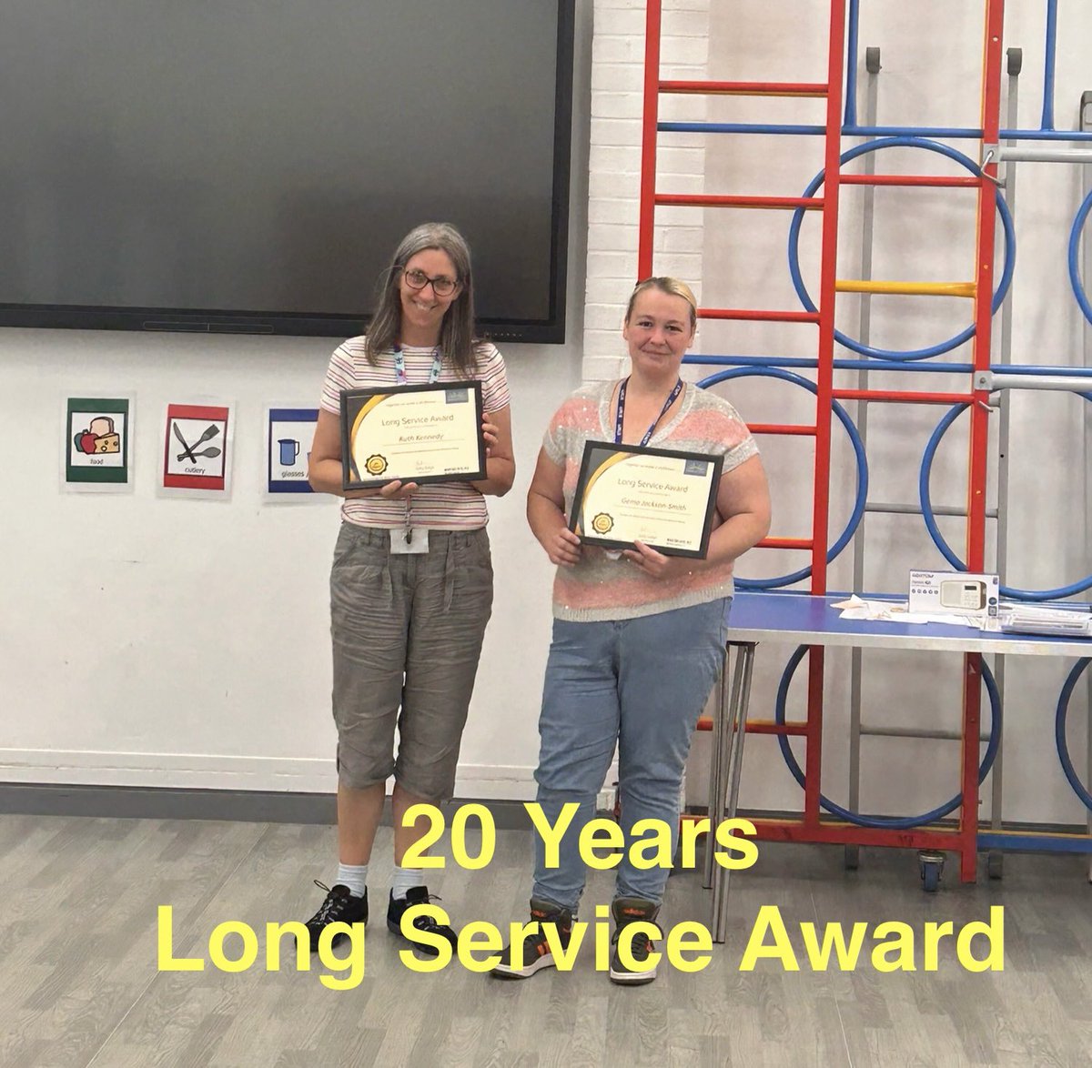 Congratulations to all our staff who received a Long Service Award tonight 
for dedicated service to Delamere School.
Together we make a difference….💙’