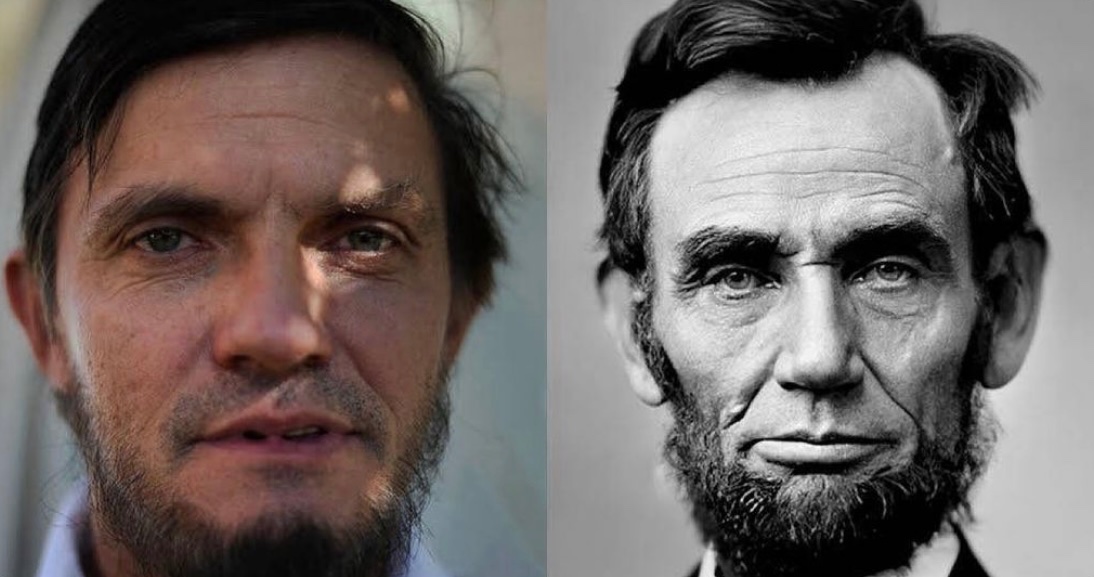 This is Ralph Lincoln, the 11th generation cousin of Abraham Lincoln..