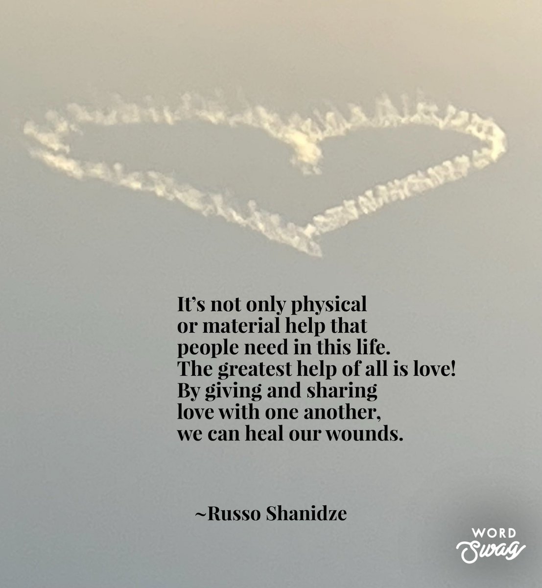 In what ways do you think love can be the greatest form of help? 

#loveheals #spreadlove 
#help ⁦<a href="/RealisticPoetry/">Realistic Poetry International</a>⁩