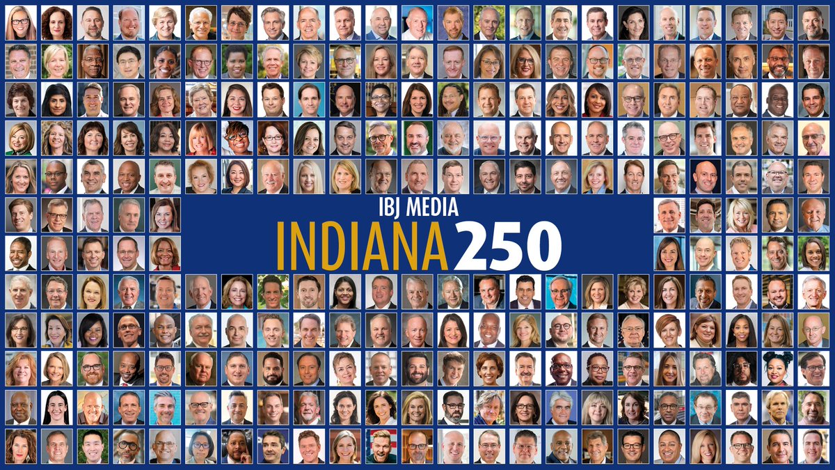 Honored and humbled to be named to the <a href="/IBJnews/">IBJ News</a> #Indiana250 list alongside so many friends making an impact in our community and the state.
indiana250.com