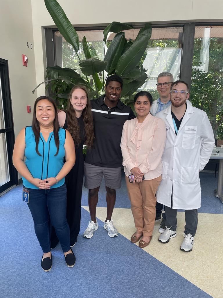 VicamWaters's tweet photo. We'd like to thank New England Patriots' cornerback, Jonathan Jones, for spending time with us at Waters' headquarters this week supporting #STEM and advocating for food safety! https://t.co/KX9zoGuTr0