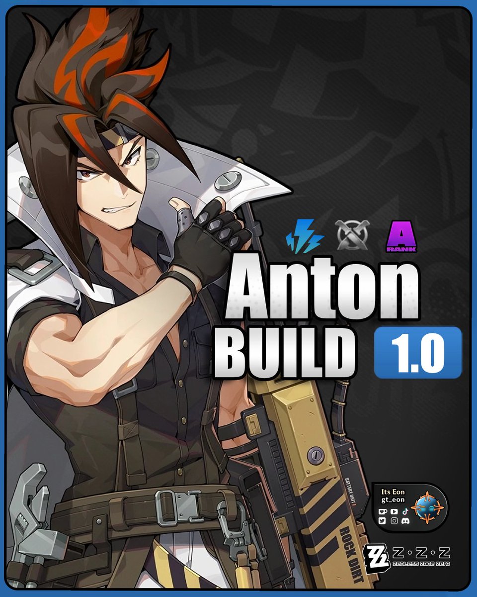 gt_eon's tweet photo. Hello Agents !!!
Today I bring you #Anton 1.0 Build ! ⚡⚡⚡🦾
I Hope it help's you !!!
#zenlessguide #Hoyocreators #Zenlesszonezero #zzzero #zenless0704 https://t.co/DwQfH6Uorp