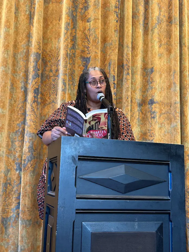 WOCWriters's tweet photo. Last Wednesday was pure literary magic✨ WOC Writers partnered with @nypl at Jefferson Market Library for an intimate reading of Boundaries and Borders: A Literary Exploration of Global Voices. It was a beautiful evening of storytelling from some of our authors who inspire us! 🎉 https://t.co/k3ndKDgL1A