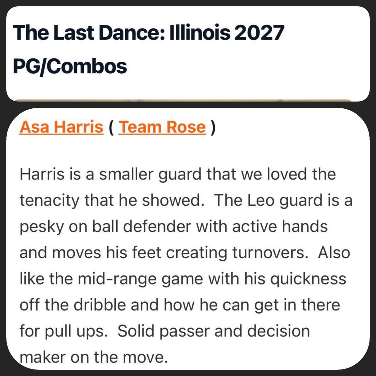 aceeharris's tweet photo. @scottybscout @PrepHoopsIL @3ssbRose🌹 #TheLastDance https://t.co/qMCsGRt8q7