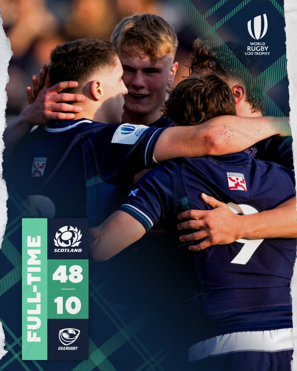 Scotlandteam's tweet photo. A win in our World Rugby U20 Trophy Final 🏴󠁧󠁢󠁳󠁣󠁴󠁿

#AsOne https://t.co/TA010l87cr