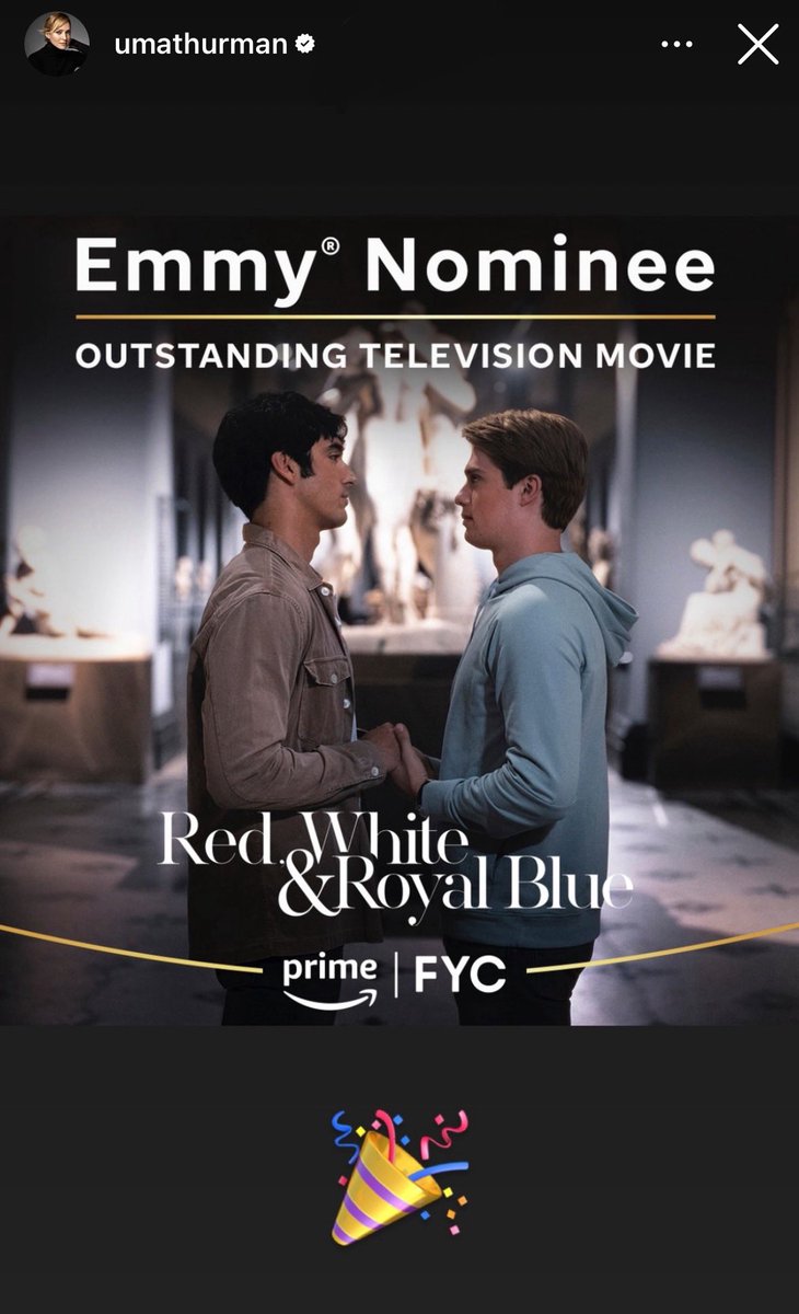 RWRBNews's tweet photo. Nicholas Galitzine, Thomas Flynn, Uma Thurman, and Rachel Hilson all celebrating the nomination on their Instagram stories!! https://t.co/bYl6i4yfGv