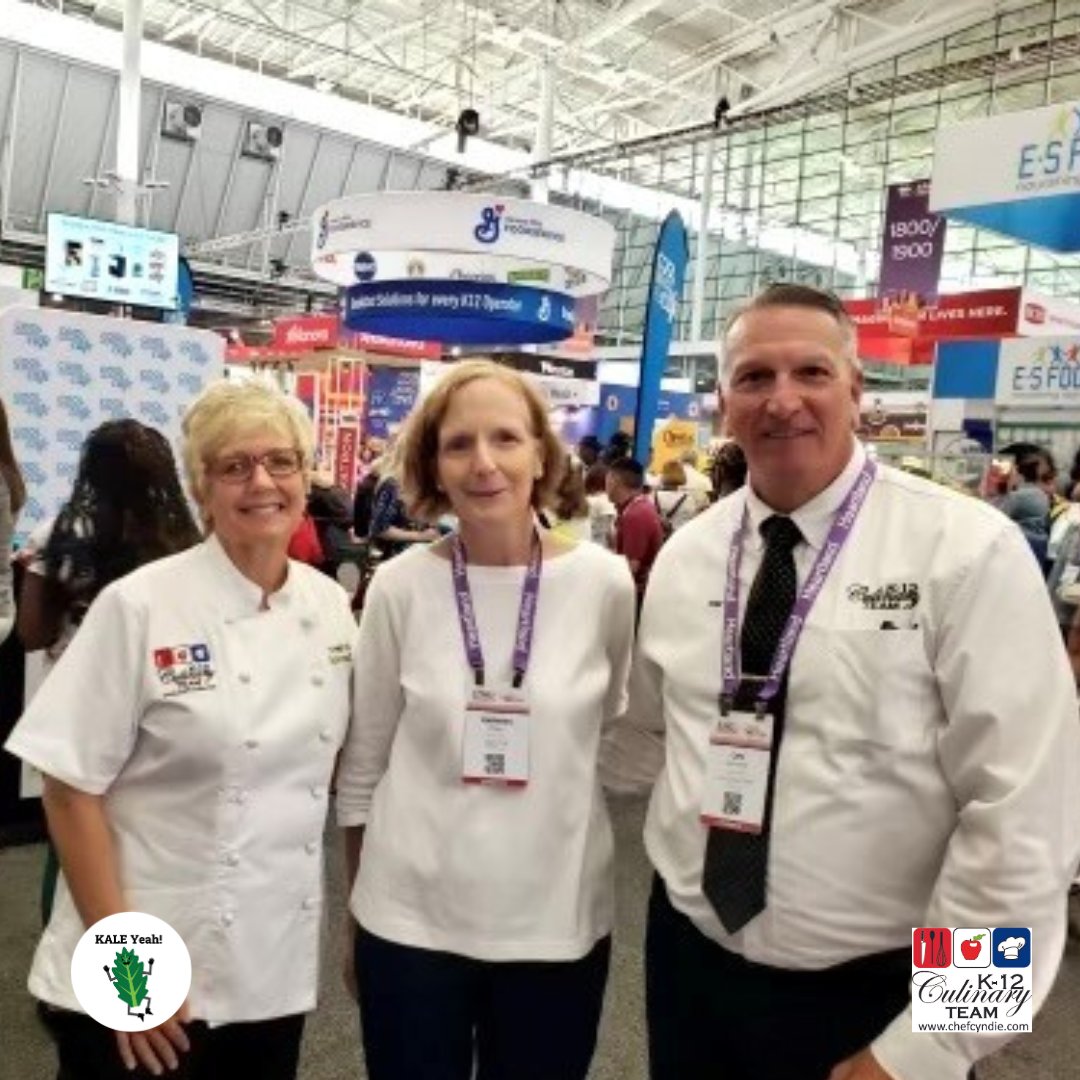 Original USDA Produce Safety University teaching team! ❤️Kale Yeah Kathy &amp; Tom! #ANC24 #kaleyeah #schoolnutrition