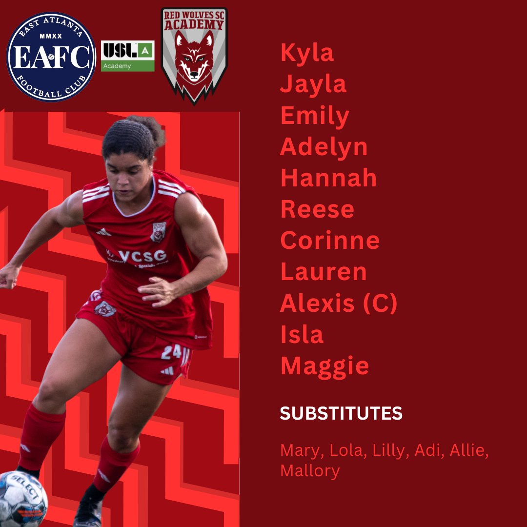 Our starting 11 for tonights matchup!

#USLAcademy