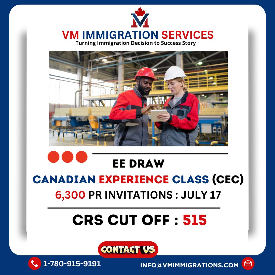 VMimmigration's tweet photo. We're here to help you navigate the updates and make informed decisions about your immigration journey. 📷📷
📷Connect with us today!
 #canada #edmonton #alberta #permanentresidency #expressentrydraw 
#ircccanada #CRSScores #July17th  #canadianexperienceclass https://t.co/irz1V0dyaA