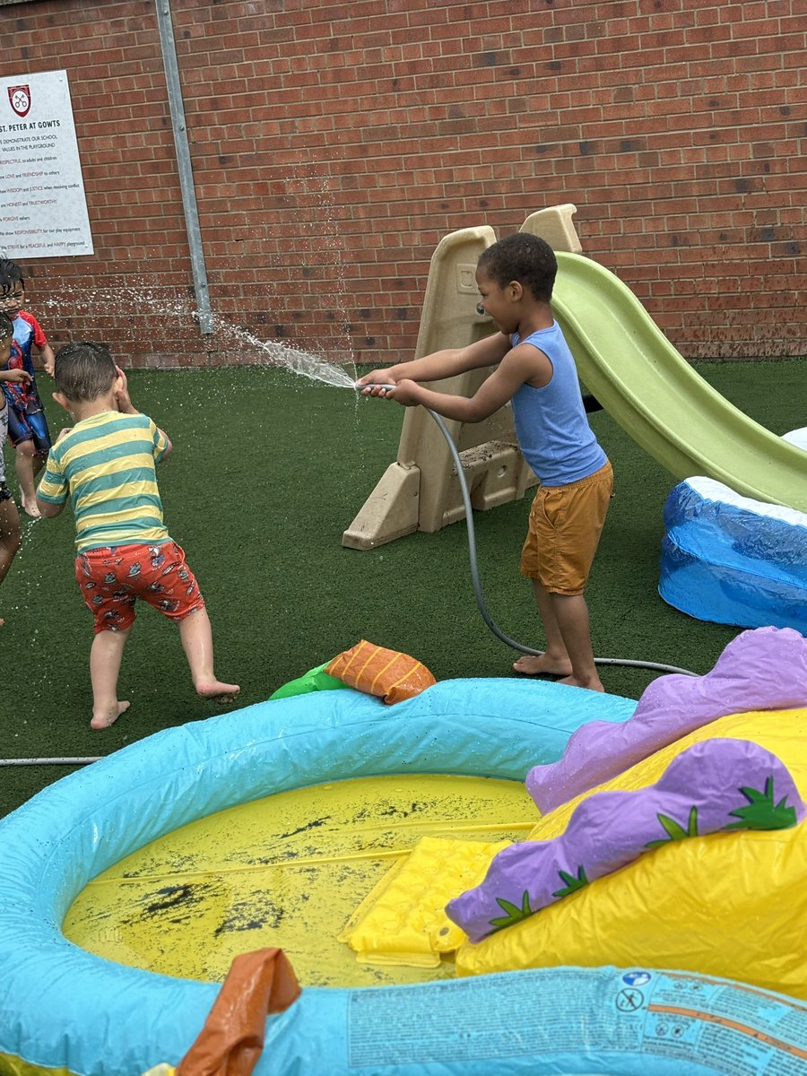 We had SO much fun in the sun at our Little Learners pool party! Water fights with the hose pipe and dancing as we splashed in the pools. Plus ice poles afterwards as a lovely cool treat! <a href="/StPeteratGowts/">Saint Peter at Gowts</a> <a href="/mrscookspag/">mrscookspag</a>