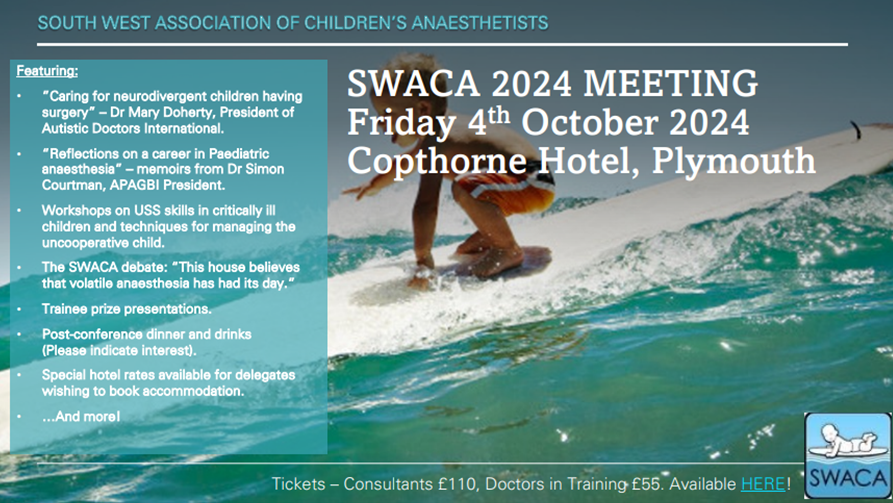 Booking Now Open for SWACA Annual Scientific meeting  eventbrite.ie/e/swaca-2024-t…