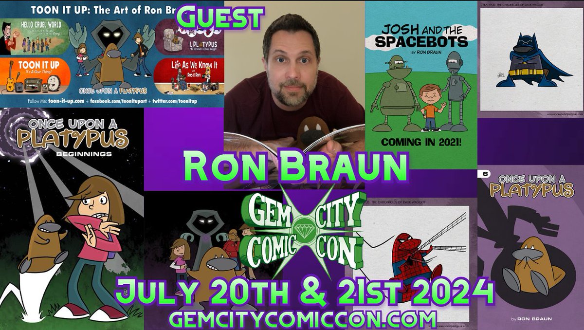 The Gem City Comic Con is pleased to welcome Ron Braun to our 2024 show!

#GCCC2024 #GemCityComicCon #comics #comicbooks #creator #convention #Guest #popculture #cartoonist #artist #childrensbook #books