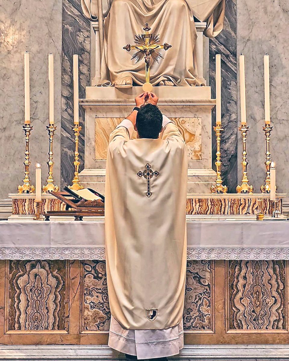 PrayTheRosary's tweet photo. Jesus is truly present in the Most Holy Eucharist https://t.co/utqAxtpcc5
