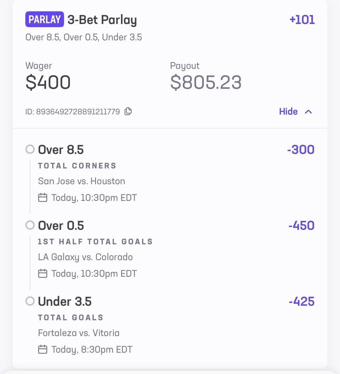 PotdPrizepicks's tweet photo. Ladder Day 5 Fliff, Fanduel & HardRock🪜
LIKE if you going to the moon 🌙 with me
Day 1 $25 to $50✅
Day 2 $50 to $100✅
Day 3 $100 to $200✅
Day 4 $200 to $400✅
Day 5 $400 to $800💰
Day 6 $800 to $1,600.00
#PrizePicks #Fanduel #flif #Hardrock https://t.co/sp2yTrixqs