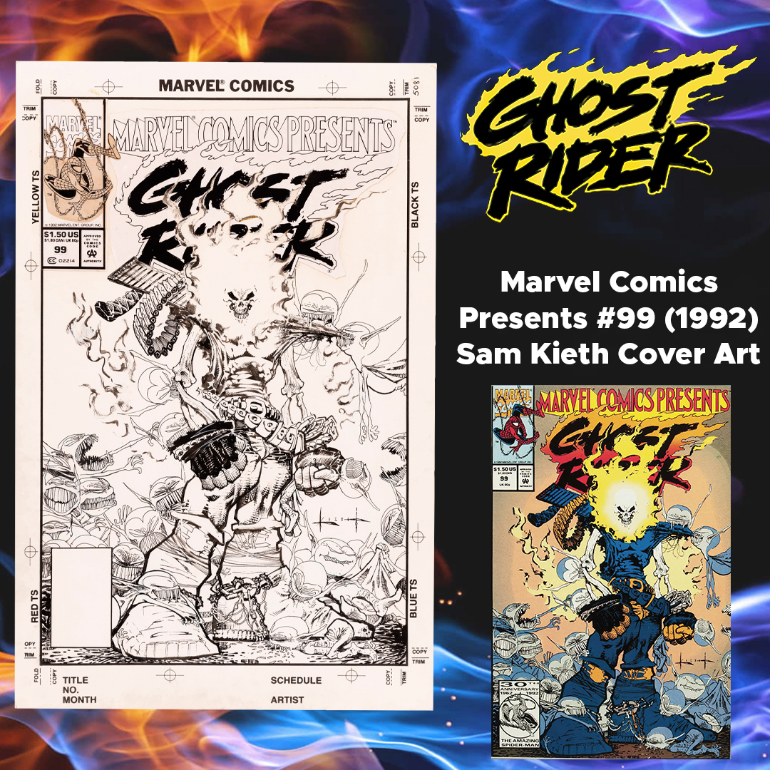 HakesAuctions's tweet image. Ghost Rider fans, you DO NOT want to miss our Summer auction! Bidding is now open on this amazing Sam Kieth cover art for @Marvel Comics Present #99 featuring the Spirit of Vengeance! 🔥💀🔥 ow.ly/AYub50SBMxB
#GhostRider #SamKieth #comics #comicart #art #collector