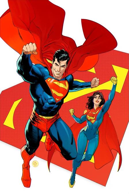 first look at one of the things Im working on, this october, Im joining  on Superman... and there is a new Superwoman too! 