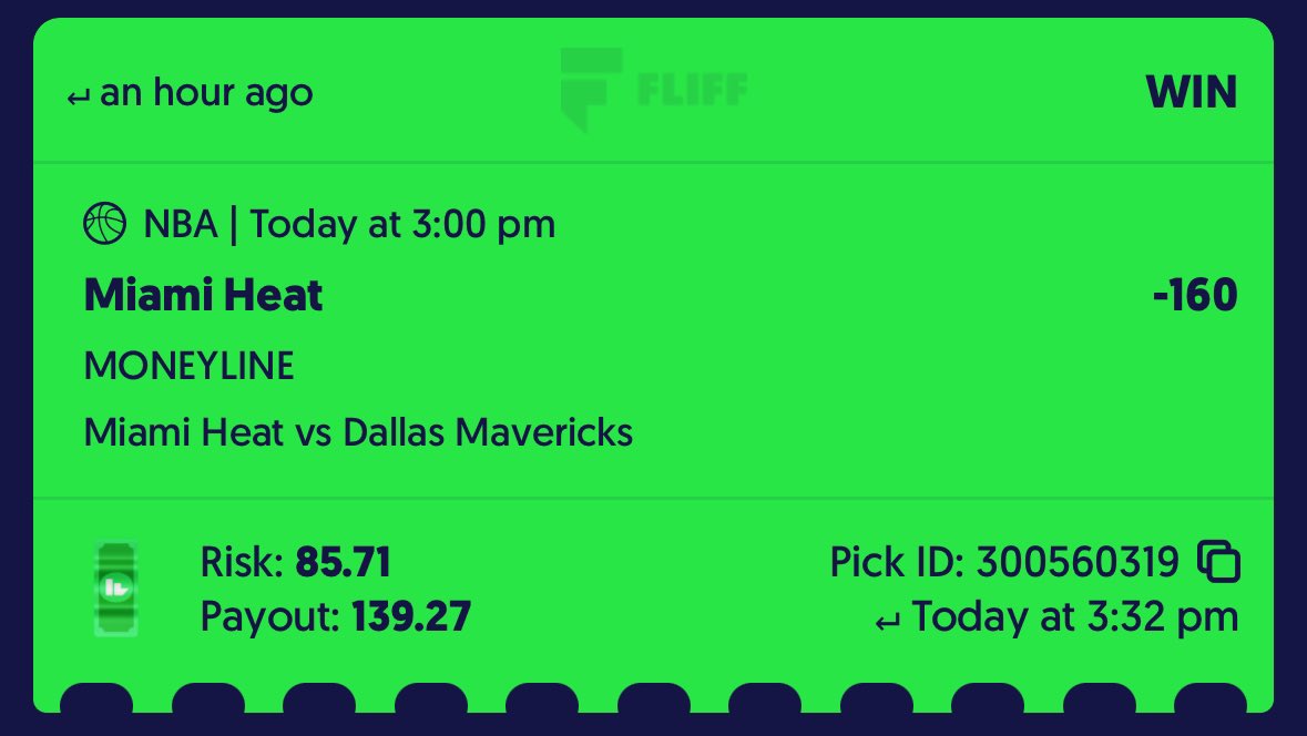 theGamblingBr0s's tweet photo. HEAT summer league cash 💰 💵
#SleeperApp #sleeperNBA #SleeperPicks #PrizePicks #money #sportscardsforsale #Fanduel #sportsbettingadvice #Draftkings #MLB #NBA #NBA2KSummerLeague #NBAPicks https://t.co/fi9If83blQ